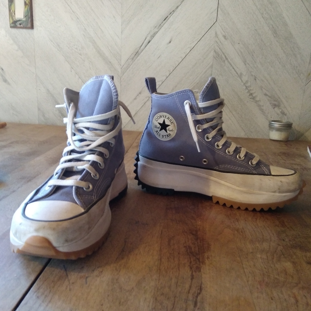 Converse High-Tops in Gray and White